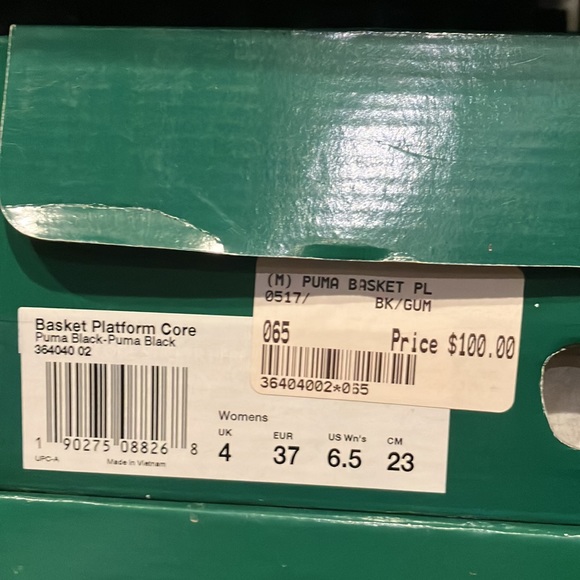 PUMA Basket Platform Core 'Black Gum' 364040-02 womens - Picture 13 of 16